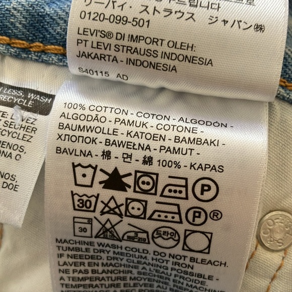 Levi’s 501 Button fly High Rise Mid Thigh Short - Picture 7 of 9